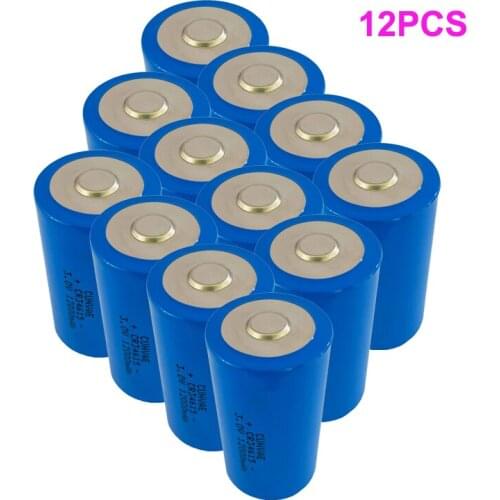 12PCS CR34615 34615 Type D Size intelligent water meter instrument electric flow meter PLC 3.0 V lithium battery CR34615