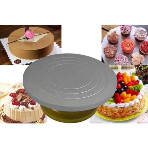 13" DIY Cake Turntable Baking steel Mold Cake Plate Rotating Round Cake Decorating Tools Rotary Table Pastry Supplies Cake Stand