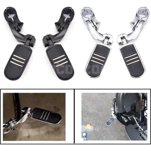 32mm 1-1/4" Motorcycle Engine Guard Highway Crash Bar Foot Peg Rest Mount Clamp Kit Suit For Harley Touring Kawasaki Suzuki