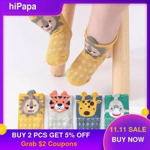 5pair/lot Baby Sock Dropshipping Comfortable Breathable Cotton Soft Solid Color Printing for 0-24M Newborn Baby Boy Girl Socks