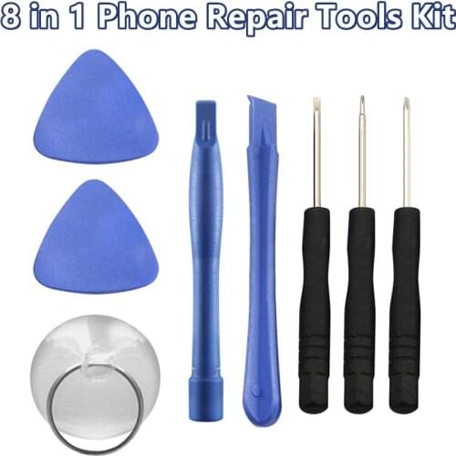 8 IN 1 Hand Tool Mobile Phone Repair Tools Kit For Iphone Cellphone Cell Phones Smartphones Disassembly Screwdriver Tool Sets