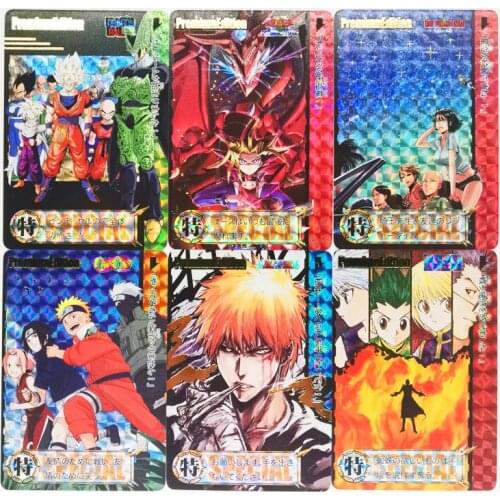 9pcs/set Dragon Ball Z Jump Yu Gi Oh Super Saiyan Heroes Battle Card Ultra Instinct Goku Vegeta Game Collection Cards