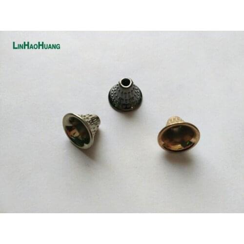 30PCS Alloy Bell Fittings for Accessory Silver/Black nickle/Gold-plate Accessory Fittings for clasps jewelry Making Design