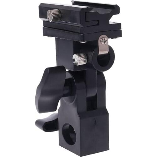 B Type Flash Hot Shoe Adapter Trigger Umbrella Holder Swivel Light Stand Bracket