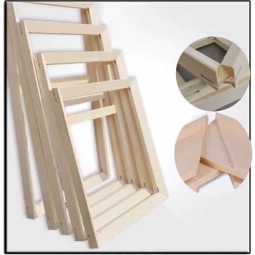 Wood frame for canvas oil painting Factory Price Wood frame for canvas oil painting nature wood DIY frame picture inner frame