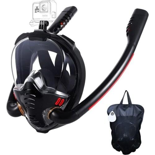 Dropshipping Adult Dive Masks Single/Double Tube Waterproof Anti-fog Swimming Mask Fashion Silicone Full Face Scuba Diving Mask