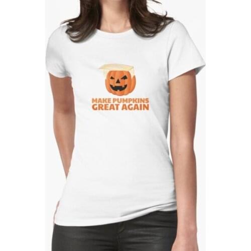 Trumpkin Pumpkins Great Again T-Shirt Print Top
