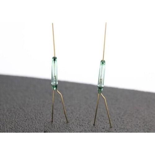 10pcs 3 feet N O/N C magnetic reed switch 2.5*14mm 4w 60v