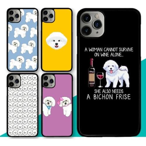 Cute Cartoon Bichon Frise TPU Case For iphone XS MAX X XR 5S 6S 8 7 Plus SE 2020 11 12 Pro Max mini Back Cover Coque