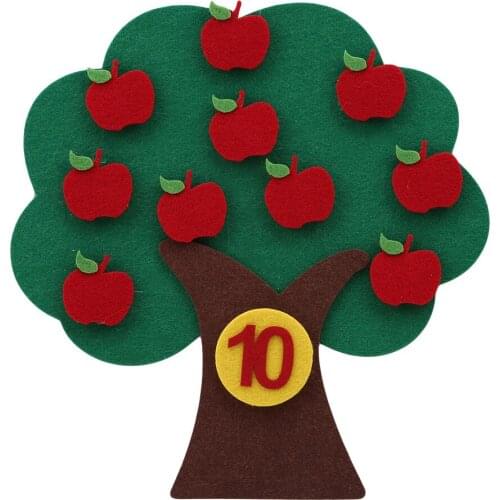 Montessori Teaching Aids Apple Trees Math Toys Teaching Kindergarten Manual Diy Weave Cloth Early Learning Education Toys