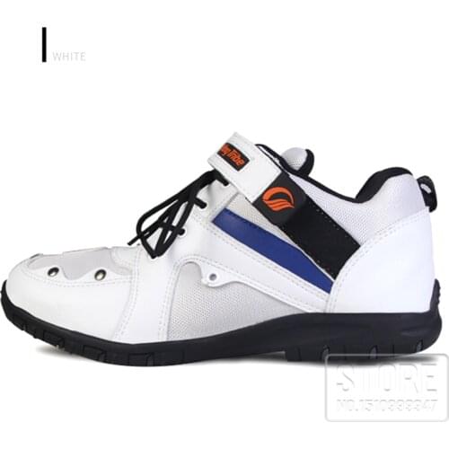 ProBiker Motorcycle Speed short shoes Motorcycle Racing Boots Motocross Breatheable Microfiber leather boots