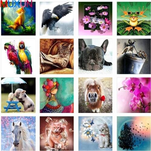 Home Animal Landscape Cartoon 5D Diamond Painting Cross Stitch Set Floral Wall Sticker Mosaic Diamond Embroidery Painting Rp479
