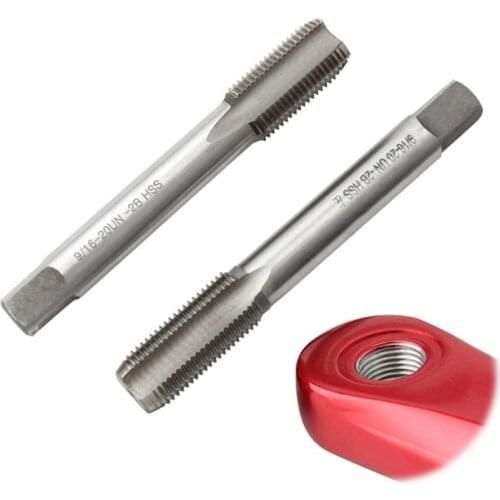 Right Left Hand Thread Tap Set Pedal Bushing Bike Bicycle Crank Repair Spiral Inch Industrial Metric Drill Bits Plug Taps