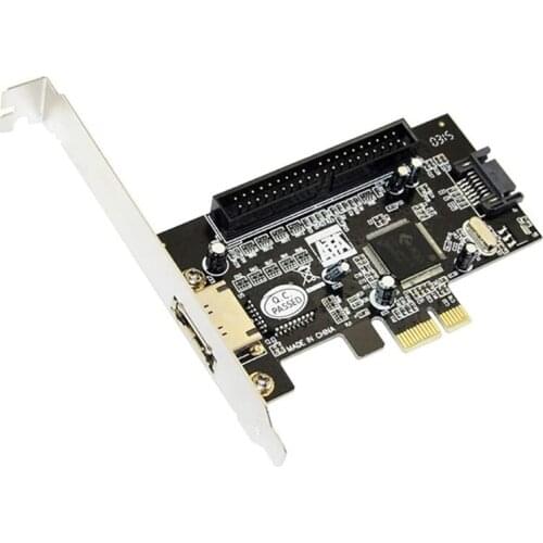 NEW-PCI-E SATA Expansion Card PCI-E to ESATA+SATAx1+IDE Expansion Card Supports Optical Drive Hard Disk Boot Raid Array Card