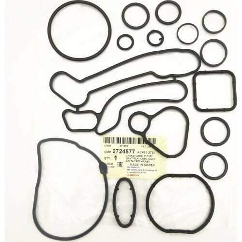 Original Korea Oil Cooler Repair Kits Gaskets For Chevrolet Cruze Opel Orlando Astra 1.6L 1.8L OEM# 93186324 55353322 2724577