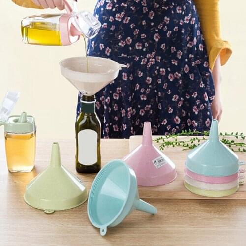 Plastic Clear Funnel For Liquid Oil Perfume separate filling Diffuser Laboratory Funnels oil pouring Kitchen household Tool