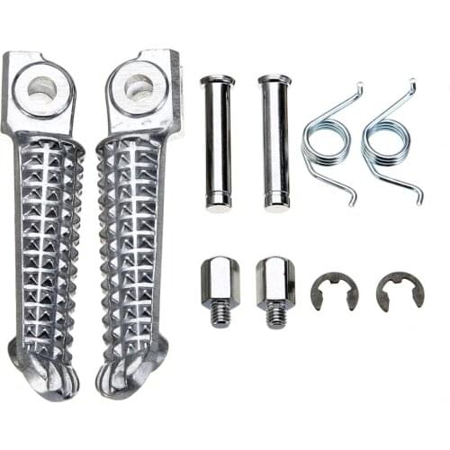 Motorcycle Footrest 1 Pair High Quality Aluminum Alloy R&L Front Foot Pegs For Yamaha FZ1 FZR600 FZ6 FZ6R YZF R1 FZ400 FJR1300