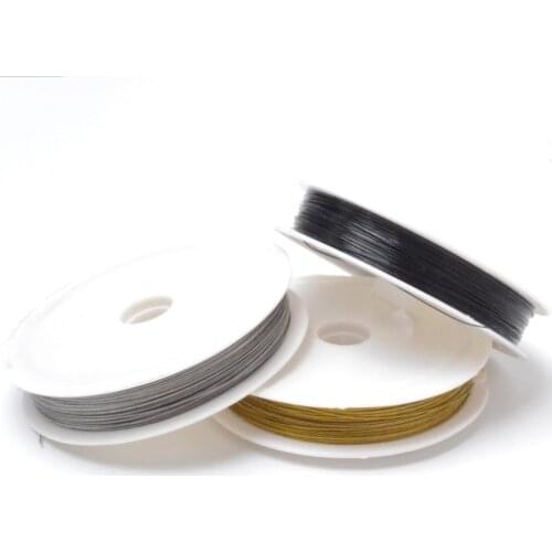 Colorfast Craft Beading Wire 0.3/0.38/0.45/0.5/0.6/0.8/1.0mm Coated Stainless Steel Wire Tiger Tail Handmade Jewelry Accessories