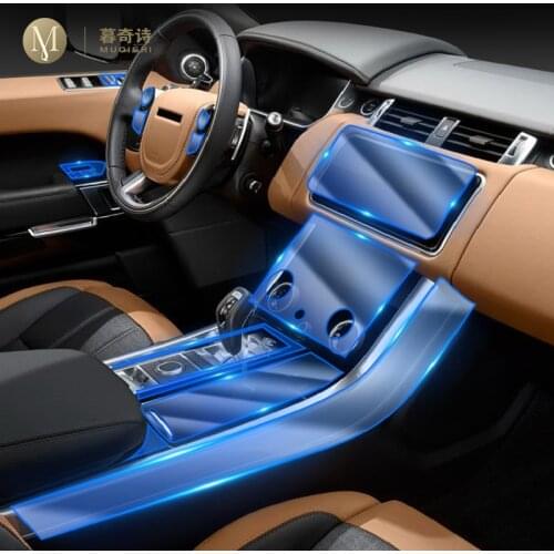 For Land Range Rover Sport 2018-2021 Car interior center console transparent TPU anti-scratch repair film accessories Refit LHD