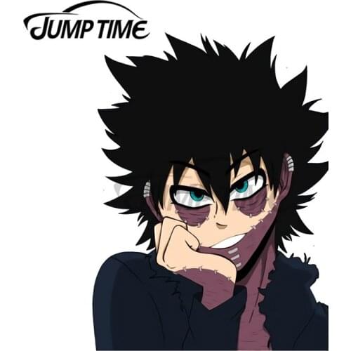JumpTime 13 x 7.8cm Dabi BNHA Transparent Funny Car Stickers Car Accessories Laptop Motorcycle Fine Waterproof Decal Car Wrap