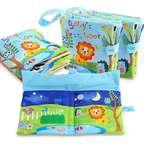 Unfolding Activity Books Stereoscopic Animals Toys For Baby Early Development Cloth Books Learning Educational Toys