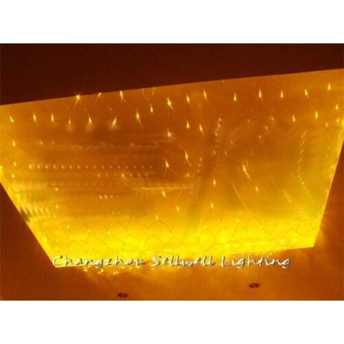 Christmas Decorations For Home Christmas Tree Good!led Festival Light Ceiling Decoration 1.5*1.5 Golden Led Net Lamp H148