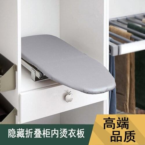 Wardrobe Within the Cabinet Ironing Board Recessed Ironing Board Electric Iron Rack Slidable Folding Clothes Ironing Rack Board