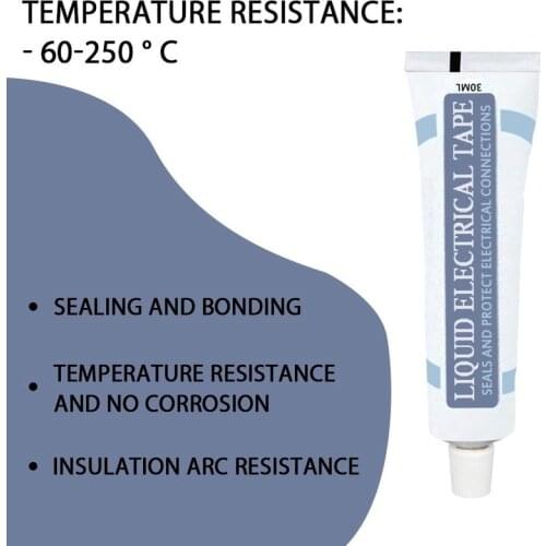 Silicone Sealant Glue Lamp Board Electronic Sealant Insulating Waterproof Liquid Tape Anti UV Fast Dry Glue