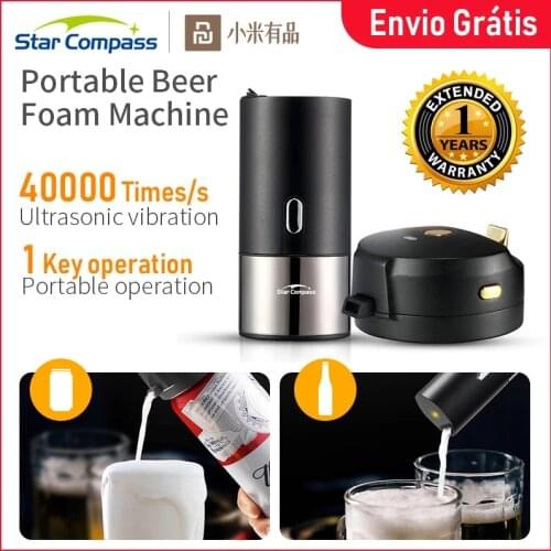 Xiomi Portable Electric Beer Dispensers 40000 Times/s Ultrasonic Vibration Specil Purpose For Bottled & Canned Beer Foam Machine
