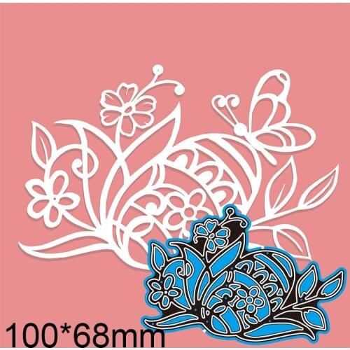 Cutting Dies Creative Hollow Flower Card Decor New for Decoration Scrapbooking Stencil Paper Craft Album Template 100*68mm