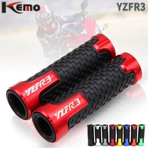 For YAMAHA YZFR3 YZF R3 7/8" 22mm Universal Motorcycle Accessories CNC Aluminum Handlebar Hand Grips Handle Bar End Grip