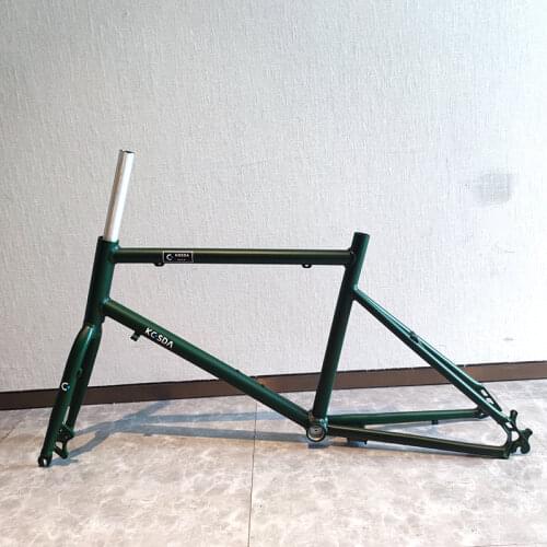 20 Inch Bicycle Frame 8 Speeds Road Bike Freewheel Steel Fork Street Frameset Mini BMX Minivelo Cycling Disc Brake 451 Wheelset