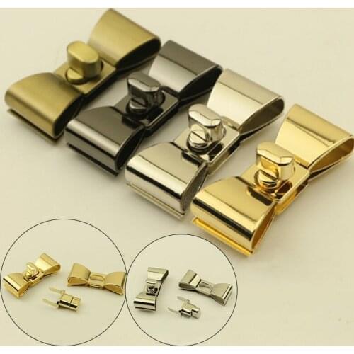 Women Bag Lock Mortise Locks Metal Twist Turn Lock Snap Bag Buckles Clasps Closure DIY Hardware Accessories Buckle Twist Lock
