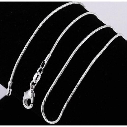 Women Fashion Snake Bone Necklace Copper Plated Silver Jewellery Birthday Gift Statement Necklace For Women Chain Pendant girls