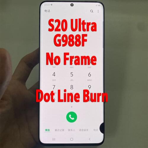 6.9" Original LCD For Samsung Galaxy S20 Ultra Display Touch Screen Digitizer Assembly Replacement For Samsung S20U G988U LCD