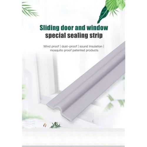 2M Window Sealing Strip Soundproof Waterproof Nylon Cloth Foam Door Weather Rubber Strip for Sliding Windows