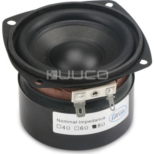 25W Shocking Bass Speaker 3 inches 4 ohms Square Speaker/Woofer Speaker Hi-Fi stereo Loudspeaker DIY Mini Stereo Box Accessories