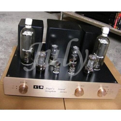 805 single-ended type A tube amplifier, 30W+30W, 100K 0-4-8Ω power amplifier, artificial shack welding, bright tone