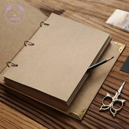 28Sheet Wedding Album Photo Mariage Loose-leaf DIY Photo Album Scarpbook For Travel Baby Blank Kraft Album Cover Scrapbook Book