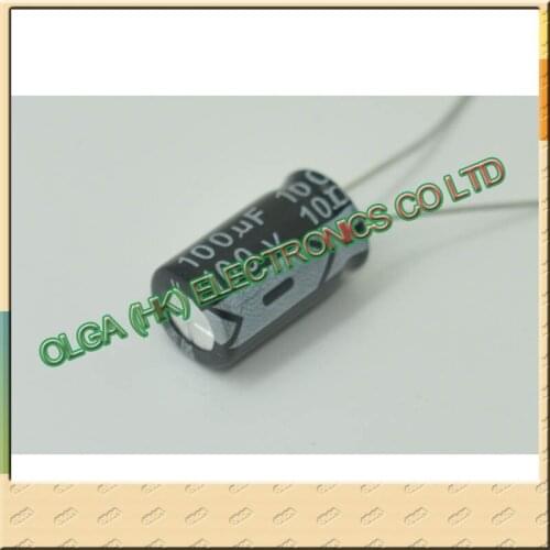 New motherboard aluminium electrolytic capacitors 100 uf / 100 v 10 x17mm into 10 * 17 mm 1.5
