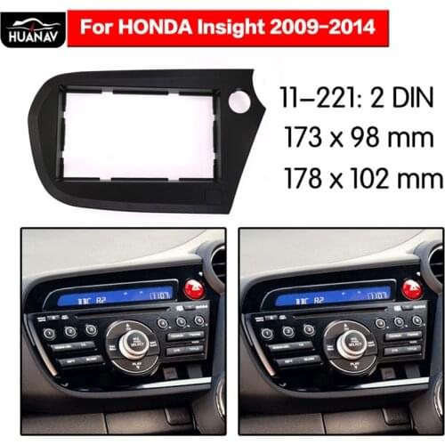 Car Radio stereo Fitting installation adapter fascia For 2009-2014 Honda Insight Frame for car multimedia player radio Fascia