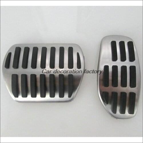 Car Styling 2PCS For Nissan Qashqai X-Trail Rogue 2015-2017 Metal pedal accelerator brake footrest pad