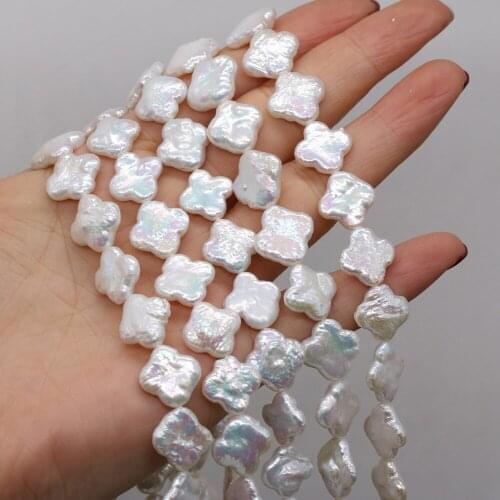 Natural Freshwater Pearl Baroque Plum Blossom Loose Beads 13X14 MM For Jewelry Making DIY Necklace Bracelet Earrings Accessory