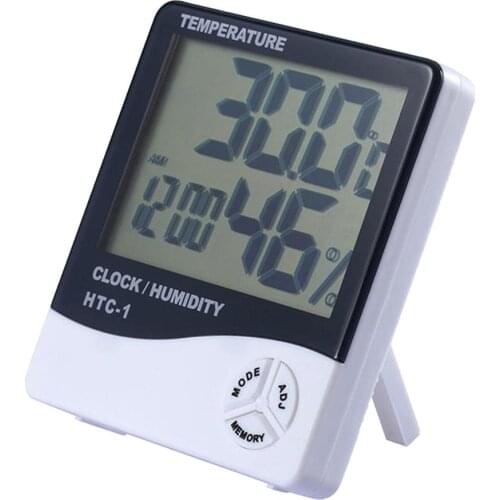 Thermometer Humidity Monitor Digital Hygrometer Thermometer Temperature Humidity Gauge Meter with LCD Screen for Home Office