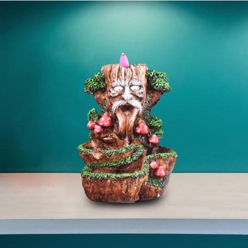 Tree God Backflow Incense Cones Burner Holder Home Gifts Office Ornament