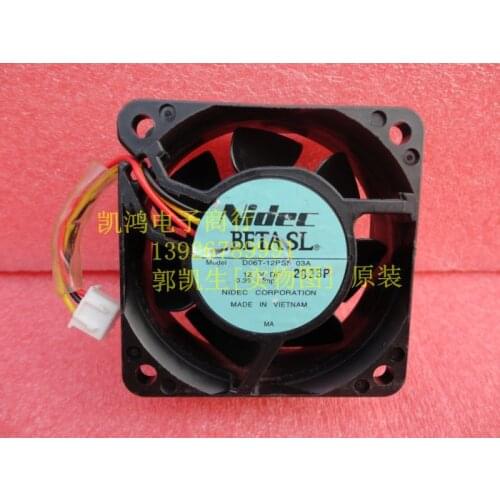 Nidec d06t-12ps5 03a 12v 0.32a 6025 6cm dual ball line fan