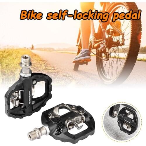 MTB Self-Locking Cycling Pedals with Cleats Bearing DU+ Bearings Structure Cycling Padels Compeatible For Shimano SPD