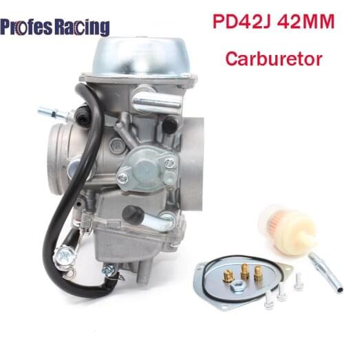 42mm PD42J Carburetor Motorcycle Vacuum Carburador Case For Yamaha Grizzly 600 660 YFM600 Raptor 660 ATV UTV For Hisun 700cc