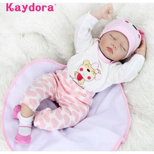 55cm Bebe Reborn Baby Doll Alive Girls Daily Accompany Play Toys Realistic Soft Toch Dolls Kids Birthday Surprise Gift Kaydora