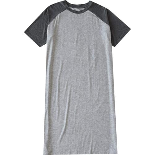 Summer Pajamas Viscose Robe Men Sleeping Dress Plus Size 4xl 5xl 6xl Male Sleepwear Modal Nightgown Casual Loose Home Clothes